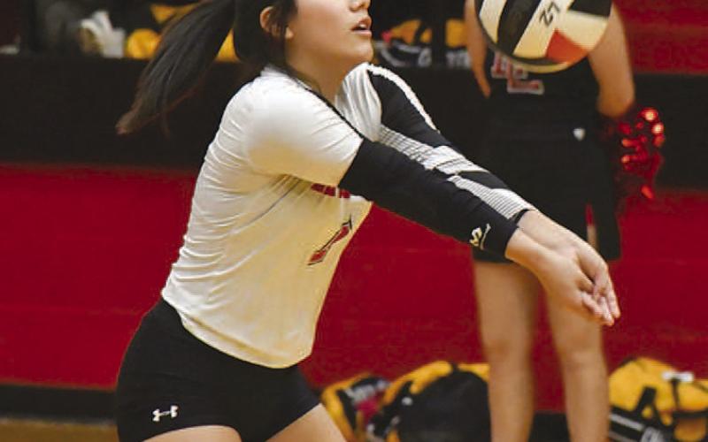 DEFENSIVE MVP- Levelland High School shared the all-district accolades and honors for the Loboette volleyball team earned for 2022. All-district teams are voted upon by all coaches in the district and constitute the best players for the season. Kadi Salinas was named Defensive MVP of the district. (Staff Photo by Dom Puente)