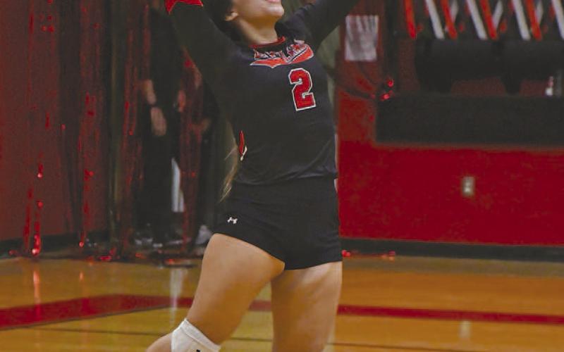 FIRST TEAM- Levelland High School shared the all-district accolades and honors for the Loboette volleyball team earned for 2022. Alldistrict teams are voted upon by all coaches in the district and constitute the best players for the season. Tayln Ledesma was named first team all-district. (Staff Photo by Dom Puente)