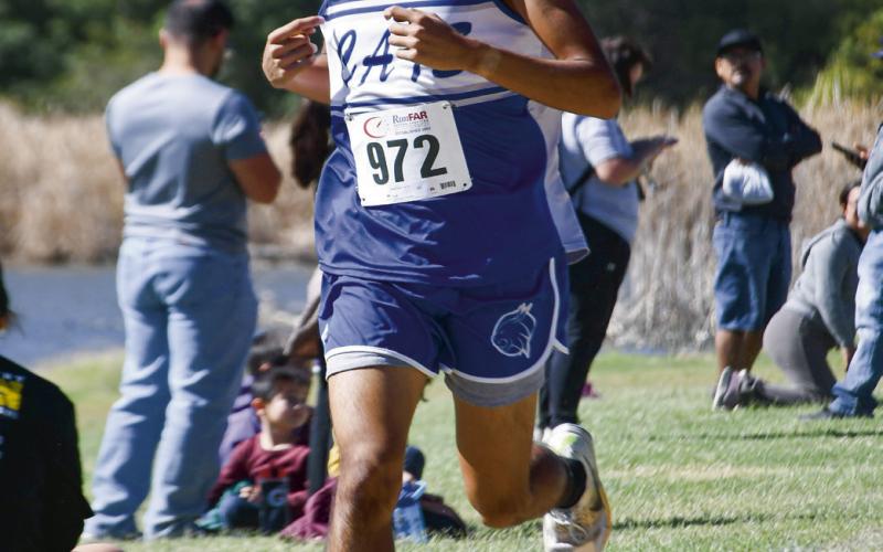 REGIONAL CHAMPION - Smyer senior Ismael Pizano won the 2A Region 1 boy’s 5K race with a time of 16:32.50 to become the Regional Champion this past Tuesday at Mae Simmons Park. (Staff photo by Jentezen Smith)