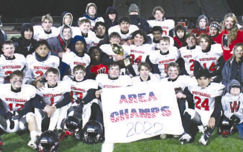 AREA DOMINANCE- The Whitharral Panthers football team dominated the Klondike Cougars, 64-20, Friday in Lubbock during the area round of playoffs. The Panther will be taking on the Balmorrhea Bears in Hermleigh, Friday at 6 p.m. in the regional finals. (Staff Photo by Dom Puente)