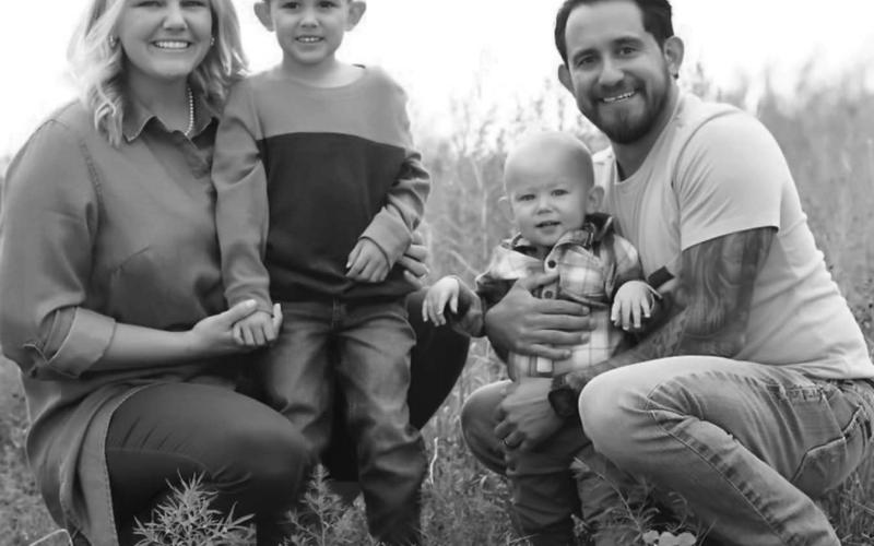 A SUPPORTIVE FAMILY - Levelland Police Officer John Hernandez has been with the department for a handful of months after leaving the Brownfield PD. Making the switch, officer Hernandez felt like a change was needed after feeling burned-out. Pictured with his wife Allysan, sons’ Lane, 4, and Kase, 1. With the support of his family, Hernandez feels that he has settled in nicely at the Levelland PD and is excited to work with a staff that continues to work to get better. (Photo courtesy of John Hernandez)