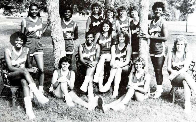 FLYING QUEENS-- Whitharral Shelly Kay was a member of the Wayland Baptist Flying Queens who competed at 1986 NAIA women’s basketball championships. Kay earned the tournament’s Hustle Award, set records and be named an American Women’s Sports Federation All-American. (Photo courtesy of Amdrea Cloud)