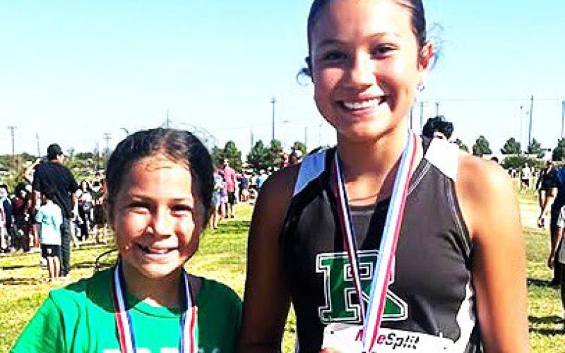 LCU Rust Buster XC Relay - Ropes Elementary Callie Herrera, 2nd place; Ropes Elementary Zane Wolfe, 9th place; and Summer Herrera and Brystol Hogg, 3rd place.