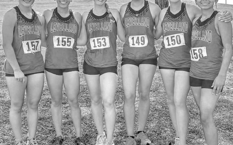 DISTRICT CHAMPIONS - The Loboette Cross Country team dominated the District 5-4A Cross Country Meet held at Mae Simmons in Lubbock on October 10. Pictured are district champions from left to right: Emily, Evelyn, Georgia, Ariani, Avani and Betty. The Loboettes will be competing in the regional tournament on October 21 at Mae Simmons. Times set for the races are 10:30 a.m. and 11 a.m. (Photo courtesy of Raul Lopez)