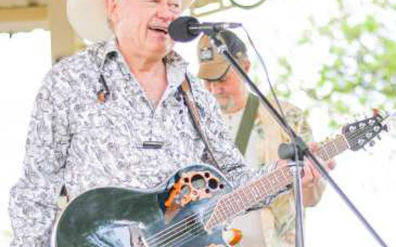Lonnie Joe Howell performed this past Sunday at the Centenial Celebration for Levelland. Howell provided entertainment for residents throughout the day. (Staff photo by Jentezen Smith)