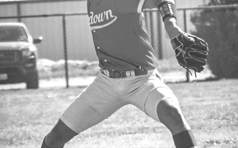 BATTER UP - Sundown Roughneck Jaxon Rodriguez pitched against the Smyer Bobcats this past Monday as the visiting team during their district matchup. (Staff photo by Aalijah Soliz)