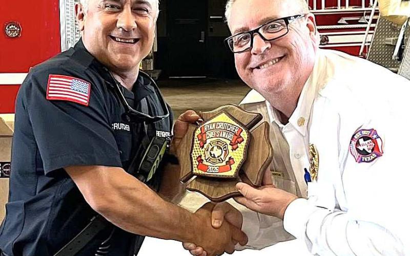 LEVELLAND FIRE DEPARTMENT 2026 CHIEF’S AWARD – Ryan Crutcher. (Levelland Fire Department photo)