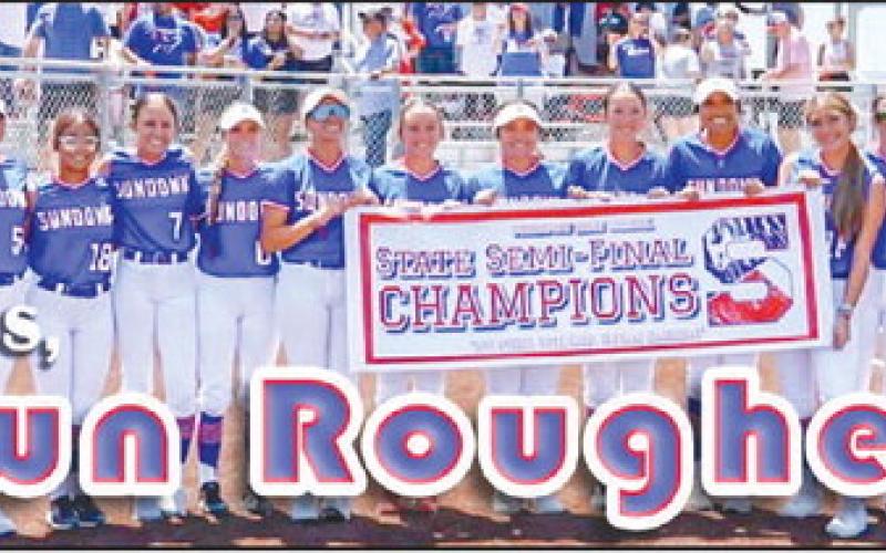 STATE TICKET PUNCHED! - The Sundown Roughettes continue to make history as they were crowned UIL 2A Division 2 State Semi-Final Champions after sweeping the Muenster Lady Hornets this past Thursday and Saturday. The Roughettes will be competing for the UIL 2A Division State Championship in Austin against the Shiner Lady Comanches on Thursday at 10 a.m. The game will be held at Red and Charline McCombs Field located at 2001 Comal St in Austin. (Photo graphic courtesy of Sundown ISD)