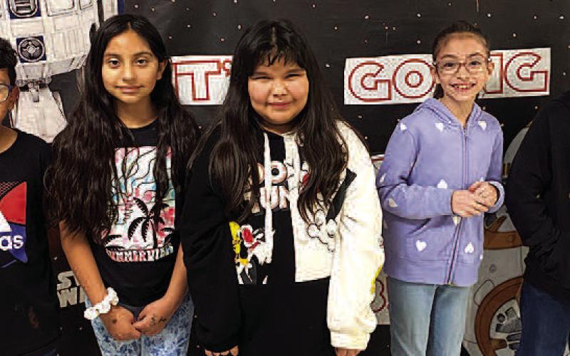 UIL MUSIC– Levelland Intermediate School fourth grade students earned a Silver Medal after competing in Academic UIL in Big Spring recently. LIS placed second overall out of nine teams, under the direction of UIL Chair Katie Pena. Pictured from the left are LIS fourth grade Music Memory team members: Exavier Palomino placed seventh; Esperanza Davila placed fourth; Ella Torres placed ninth; Annika Dominguez took second place; and Mason Grant placed tenth. (Submitted Photo)