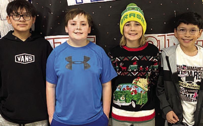 UIL CHESS– Levelland Intermediate School fifth grade students earned a Silver Medal after competing in Academic UIL in Big Spring recently. Pictured from the left are LIS fifth grade Chess team members: Julian Vasques, Levi Baize placed fourth; Jonahtan Feddes placed fifth; and Elijah Davila placed sixth. LIS placed second overall out of nine teams, under the direction of UIL Chair Katie Pena. (Submitted Photo)
