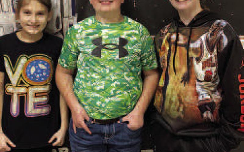 UILNUMBERSENSE-- Levelland Intermediate School fifth grade students earned a Silver Medal after competing in Academic UIL in Big Spring recently. Pictured from the left are LIS fifth grade Number Sense team members: Anna Wheeler, Cody Grissom placed eighth and Kaedyn Boggs placed ninth. (Submitted Photo)