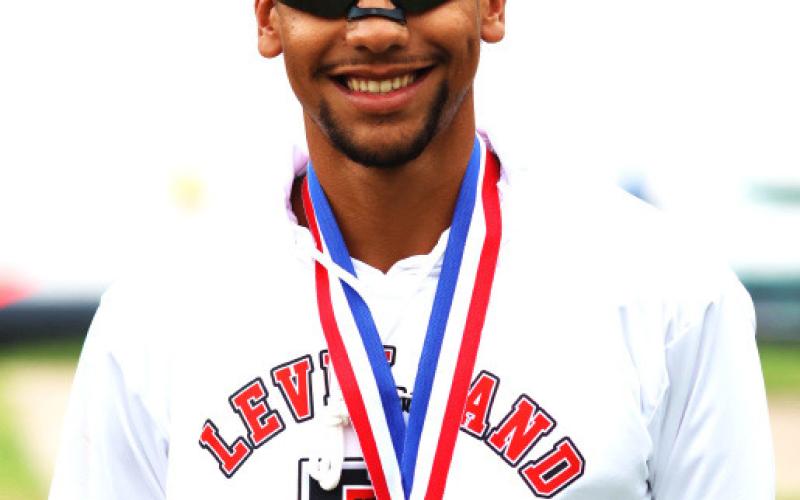 Levelland’s Saul Hernandez captured the individual championship in the varsity boys race. Hernandez, a senior, won the boys 5,000-meter run with a time of 16: 35.06 seconds, leading the way for the Lobos with an impressive individual performance advancing him to the Regional competition on Oct. 26-27 in Lubbock. (Dave Smith photo)