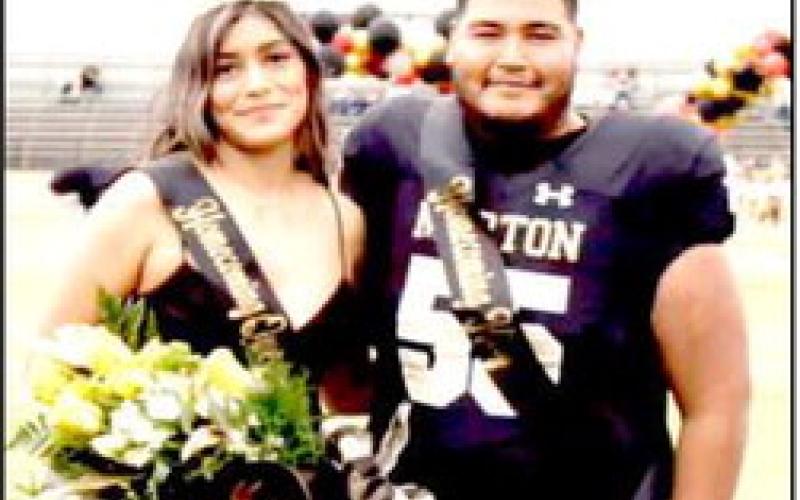HOMECOMING KING &amp;amp; QUEEN – Seniors Daphne Acevedo and Ismael Teniente were honored as the 2025 Morton Homecoming King and Queen in the pregame ceremony of the football game this past Friday night.