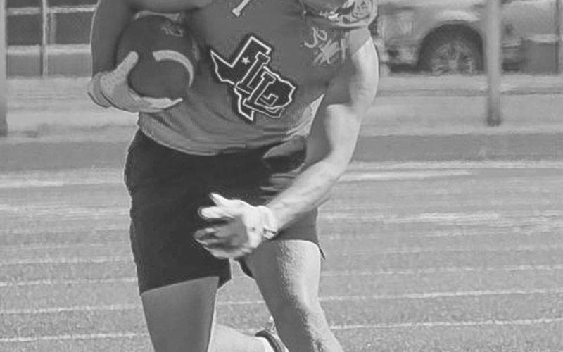 OPEN FIELD - Levelland Lobo Kaden Brogden got into open field after a juke move to get the first down this past Monday in Lubbock. (Staff photo by Aalijah Soliz)