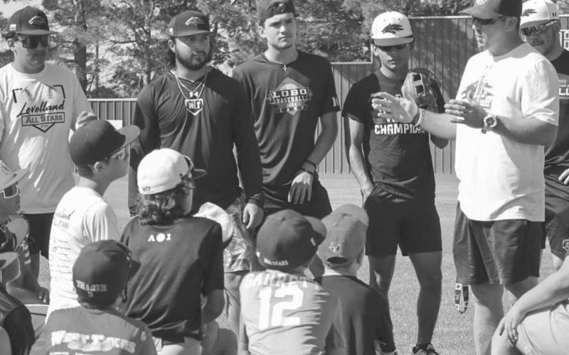 BASBALL CAMP - The Levelland High School hosted a baseball camp this past Wednesday through Thursday as they taught the younger group of kids the fundamentals over the two day camp. (Staff photo by Aalijah Soliz)