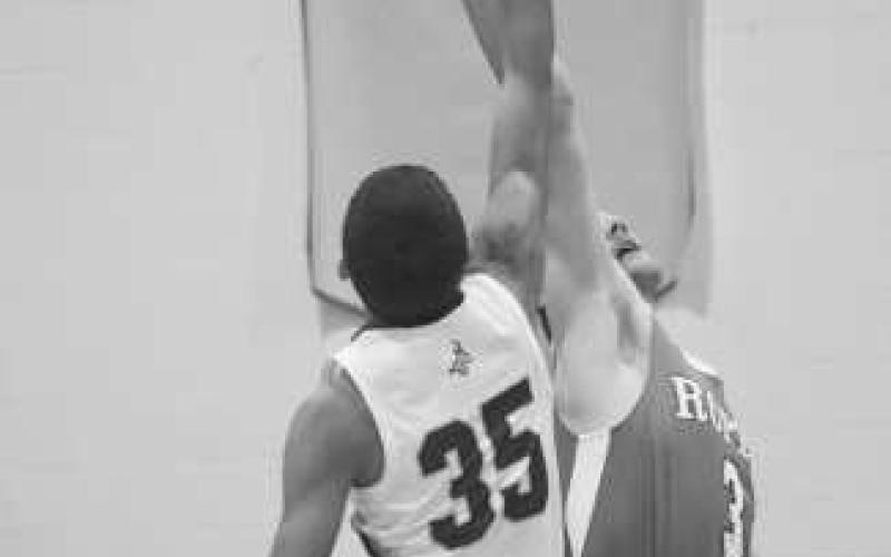 JUMP BALL - Whiteface Antelope Issak Soliz and Ropes Eagle Kade Franklin tried for the jump ball at the start of both team’s competition this past Friday night. (Staff photo by Aalijah Soliz)