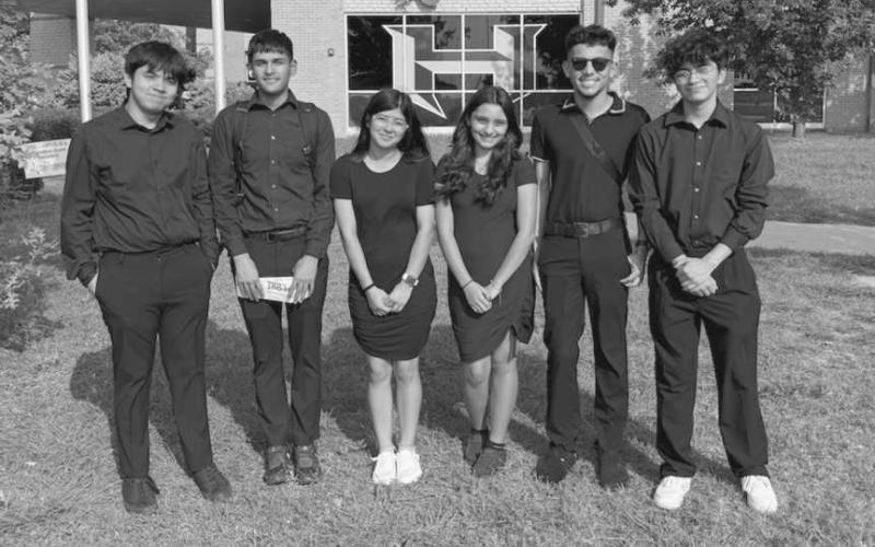 CLARINET CHOIR - Levelland students Valentin Esparza-Vargas, Matt Almager, Anaylis Aguilar, Israel Guiterrez, Robert Cage, and Gabby Ortiz competed in Pflugerville in UIL State Solo and Ensemble where the received an excellent rating. (Photo courtesy of Levelland ISD)