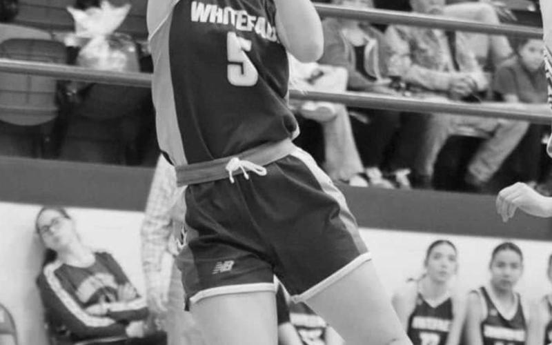 ELUISVE LAYUP - Whiteface Lady Lope Jaedyn Rector layed the ball up during the team’s game on the road against Sundown this past Tuesday night. (Photo courtesy of Holly Crutcher)