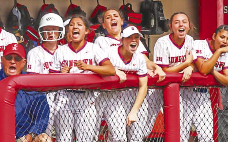 ON A ROLL - The Sundown Roughettes dominated the New Deal Lady Lions this past Friday, 11-4. The Roughettes progress to 21-3-1 on the season while remaining undefeated in district play with a record of 8-- 0. Sundown played against the Sudan Lady Hornets this Monday and will face them again this upcoming Saturday as the visiting team at 11 a.m. (Staff photo by Aalijah Soliz)