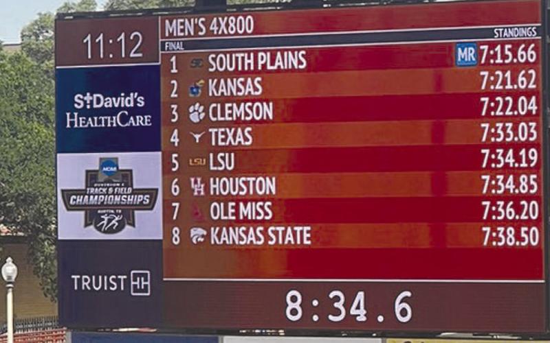 SPC men’s relay sets new national record