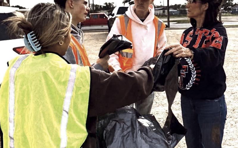 The Levelland Chamber of Commerce/Keep Levelland Beautiful committee along with many local volunteers, city and county organizations joined up for the annual cleanup. Cristal Isaacks played a major part in the putting the event together.