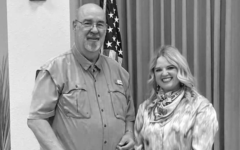 HOCKLEY COUNTY ENDOWMENT DONATION - The Hockley County Endowment made several donations to various organizations this month to show their appreciation to the community. Pictured is Katy Rush presenting a check to Randy Parrish with the Austin Street Church of Christ (Photo courtesy of Joey Pierce)