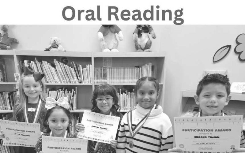 1ST GRADE ORAL READING - Levelland ABC hosted the annual UIL Academic Event today. These kids worked hard in and out of the classroom to stand up in front of judges to perform their Oral Reading and to complete their Storytelling. Congratulations to all these students who studied harder, excelled further, and went above and beyond to complete this task. Thank you to the Principals, the Counselors, the coaches, and the parents who put in extra time to prepare these kids to be judged! Pictured above are 1st L