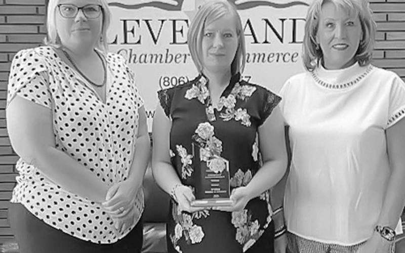 CHAMBER TAKES FIRST IN PRINT/ELECTRONIC: The Levelland Chamber of Commerce placed first in the print/electronic category at the TCCE convention this past June. The annual convention was in Odessa, Texas this year. The Chamber staff was rewarded for the hard work they put into maintaining the chamber’s web page. Pictured are chamber staff members Kelly Hancock special events manager, Maryan Moore officer manager &amp;amp; Mary Siders President of Levelland Chamber. (Submitted photo)
