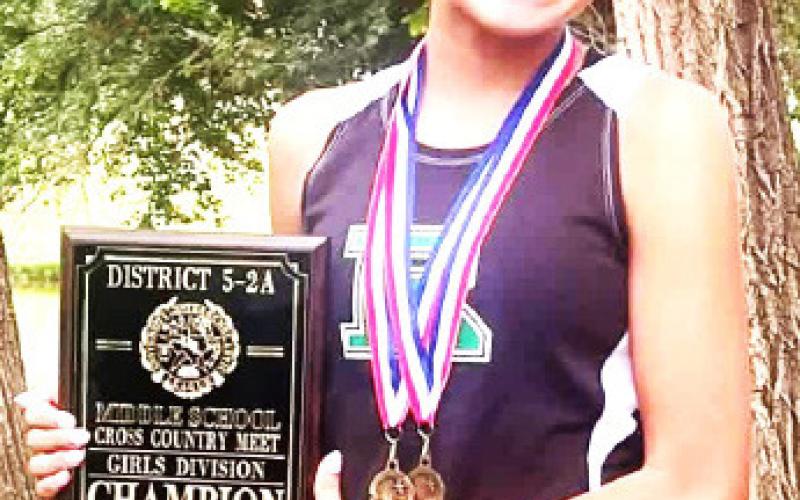 Ropes JH Lady Eagles Cross Country Team won District Individual medalists included Summer Herrera, 1st, Brystol Hogg, 3rd, Kinley Warrick, 6th, and Avery Beasley, 8th.