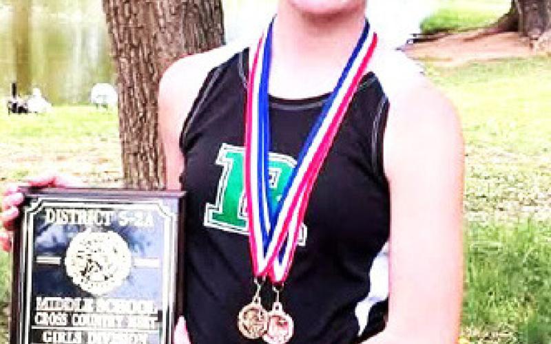 Ropes JH Lady Eagles Cross Country Team won District Individual medalists included Summer Herrera, 1st, Brystol Hogg, 3rd, Kinley Warrick, 6th, and Avery Beasley, 8th.