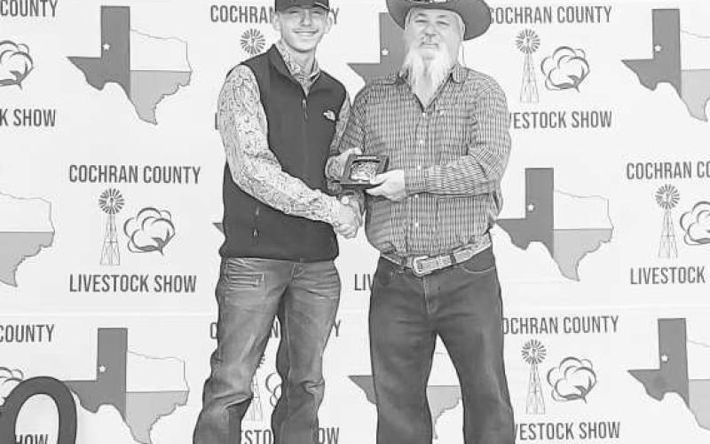 RESERVE GRANDAG MECHANICS - During the Cochran County Livestock Show, AJ Mendoza earned Reserve Grand Ag Mechanics project. (Photo courtesy of Shay Butler)