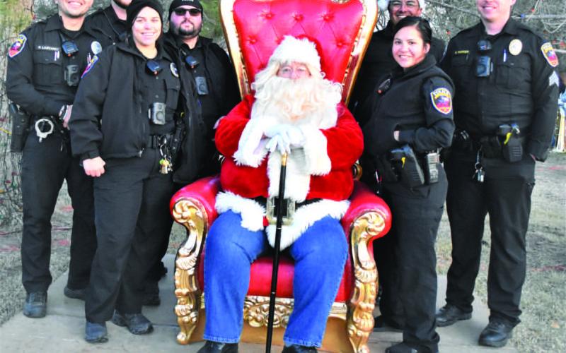 The Levelland Police Department joined Santa at the SPC Christmas lighting event and helped with traffic and provided added security as well as celebrating the beginning of the holidays with the community. The LPD will be stepping up for Blue Santa this coming weekend, along with the Noon Lions Club to bring some joy to less fortunate children.
