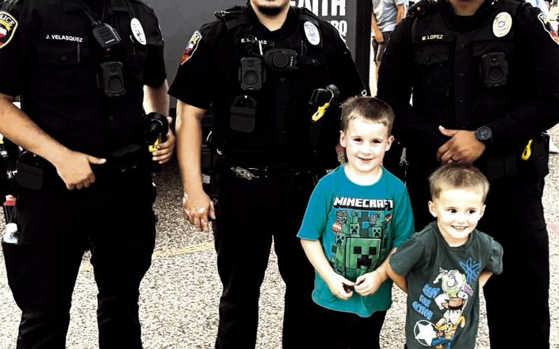 Levelland Police Department - LPD officers attended the Mosaics in the Sky on Saturday evening to join in the fun and keep people safe.