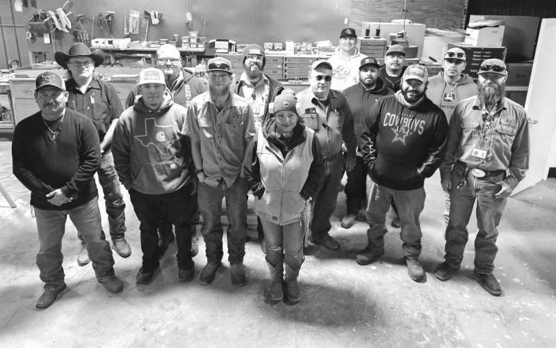 APPRECIATION WEEK- During Maintenance and Ground Appreciation Week, LISD highlighted the work of the department. Pictured are: Director Adam Oliva, Foreman Zack Hernandez, Brendan Jaeger, Roberta Munoz, PW McCarty, Ryan Lorenz, Raul Pena, Donovan Munoz, Ashton Lara, Patrick Rodriguez, Antonio Trevino, Miguel Esquivel, Randy Adams, Victor Sanchez, Mark Salas and Justin Perez. (Photo submitted by Cristal Isaacks)