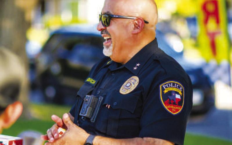 LEAVING A LASTING IMPACT - Levelland Police Chief Albert Garcia shared how proud he was working along side the officers within the agency and is eager to see the great work they continue to do. Garcia also thanked each department has been a part of during his 31-year career because he was allowed to grow and become a better police officer and person. Chief Garcia will be celebrated during his retirement party May 31, from 4 p.m. to 6 p.m. at Studebaker Events in Levelland. (Staff photo by Dom Puente)