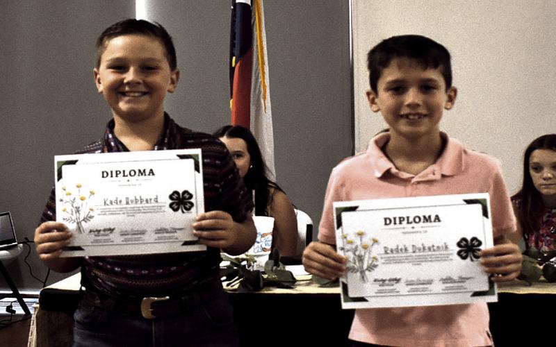 Hockley County 4-H Clover Kid Diploma – Isabelle Acevedo, Radek Hockley County 4-H Dukatnik, Kade Hubbaard, Creed Huysmana, Kielle Norris and Browen Wellborn.