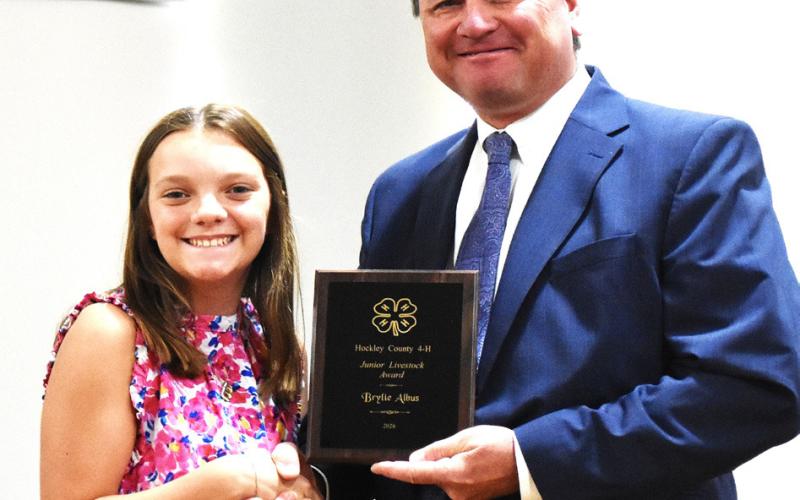 Hockley County 4-H Junior Livestock Award – Brylie Albus