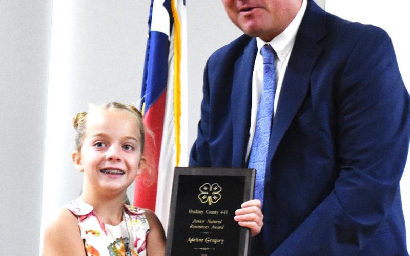 Hockley County 4-H Junior Natural Resources Award – Adeline Gregory
