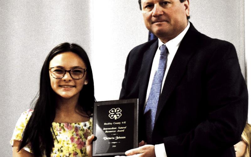 Hockley County 4-H Intermediate Natural Resources Award – Victoria Johnson