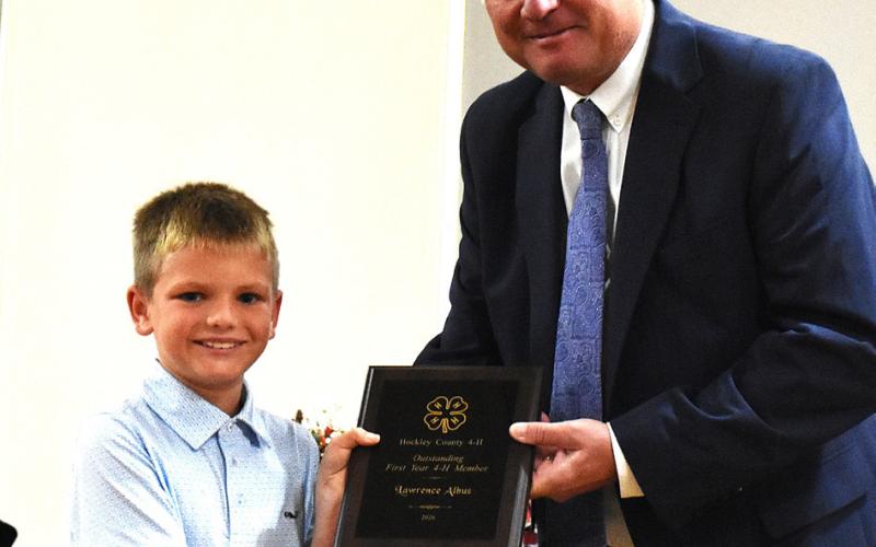 Hockley County 4-H Outstanding First Year Member – Lawrence Albus