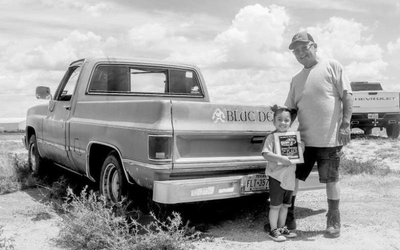 SECOND PLACE BURNOUT- Gavino Ponci won second place in the Thunder on the Plains burnout. Ponci wanted to thank Peach Tires Service for the donation of his tires for the event. (Staff by Hannah Woodrum)