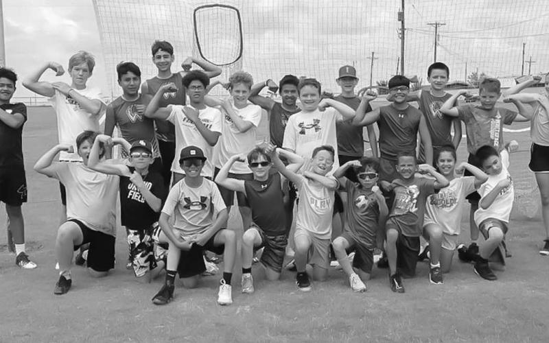 FOOTBALL CAMP - Whiteface ISD held their annual football camp May 23 through May 26 from 1 p.m. to 3 p.m. The camp consisted of incoming second graders through incoming freshman. Athletes worked on all aspects for the game of football including teamwork and hard work. (Staff photo by Aalijah Soliz)
