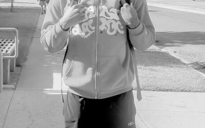 HUSTLE NOW, SHINE LATER - Caleb Kelly is an incoming freshman at South Plains College (SPC). Kelly is studying criminal justice and hopes to transfer to Texas Tech to do track but also get educated in becoming a lawyer. (Staff photo by Hannah Woodrum)