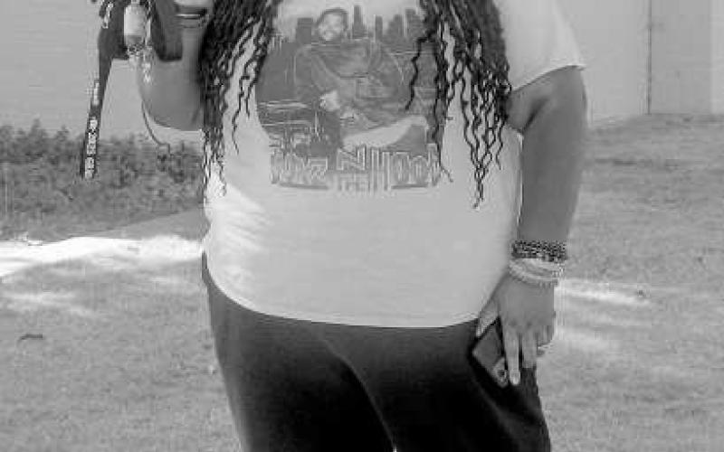 COLLEGE DAY, BEST DAYS - Precious Wynn is an incoming freshman studying sociology at South Plains College (SPC). Wynn was super excited to start this semester and hopes to have an amazing experience at SPC. (Staff photo by Hannah Woodrum)