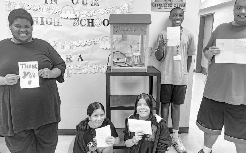 WHAT’S POPPIN’? - The LHS LOC students continue to make popcorn each week to sell on campus! Selling popcorn will help students develop their job skills, including punctuality, communication, teamwork, and responsibility. LHS has the goal of helping every student become more independent and confident in daily life and this is a great skill the LOC students are learning. (Photo courtesy of LISD)