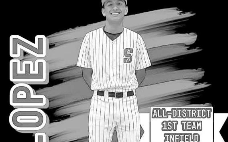 ALL DISTRICT FIRST TEAM INFIELD - Sundown’s Roughneck Isaac Lopez was named All-District First Team Infield and Academic All-District following the 2024-2025 baseball season. (Photo courtesy of Sundown)