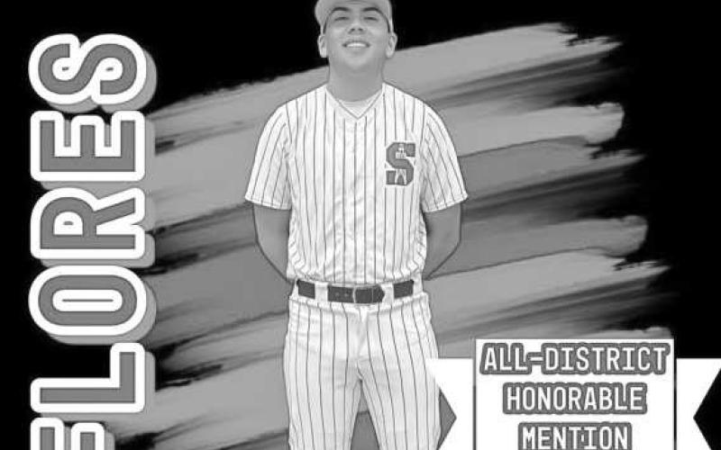 ALLDISTRICT HONORABLE MENTION - Sundown’s Roughneck Nathan Flores was named All-District Honorable Mention following the 2024-2025 baseball season. (Photo courtesy of Sundown)