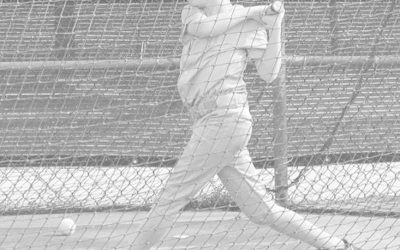 BATTING CAGE- Lobo camper Hagen Brannon was in the batting cages working on his swing and getting some extra work in for the upcoming season. (Staff Photo by Aalijah Soliz)