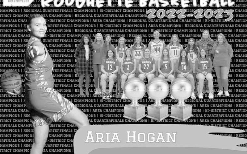 DISTRICT HONORS- After a Regional Tournament appearance, it is no surprise that District 5-AA had a number of Sundown Roughettes make the All-District Team. Aira Hogan was named to the All-District Team. (Photo Courtesy of Sundown ISD)