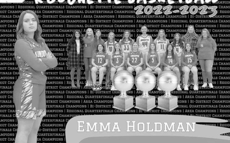 DISTRICT HONORS- After a Regional Tournament appearance, it is no surprise that District 5-AA had a number of Sundown Roughettes make the All-District Team. Emma Holdman was named to the All-District Team. (Photo Courtesy of Sundown ISD)